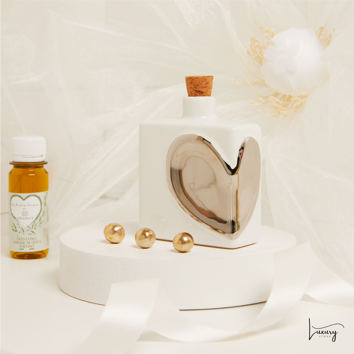 Claraluna Oliera con cuore con olio da 60ml