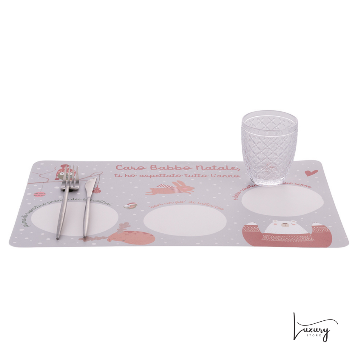 Villa d'este Xmas Tovaglietta Babbo Natale