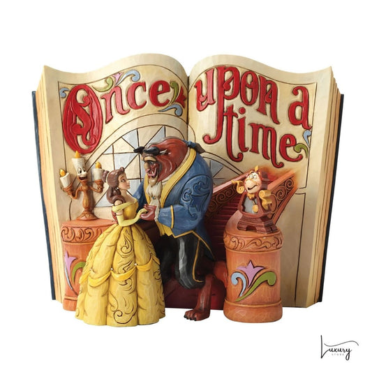 Disney Traditions Figurina Storybook La Bella e la Bestia – Jim Shore