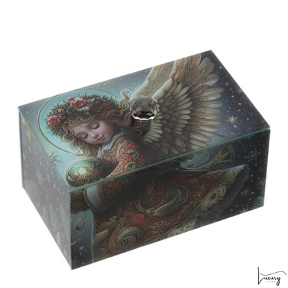 Hervit  Scatola vetro con Angelo