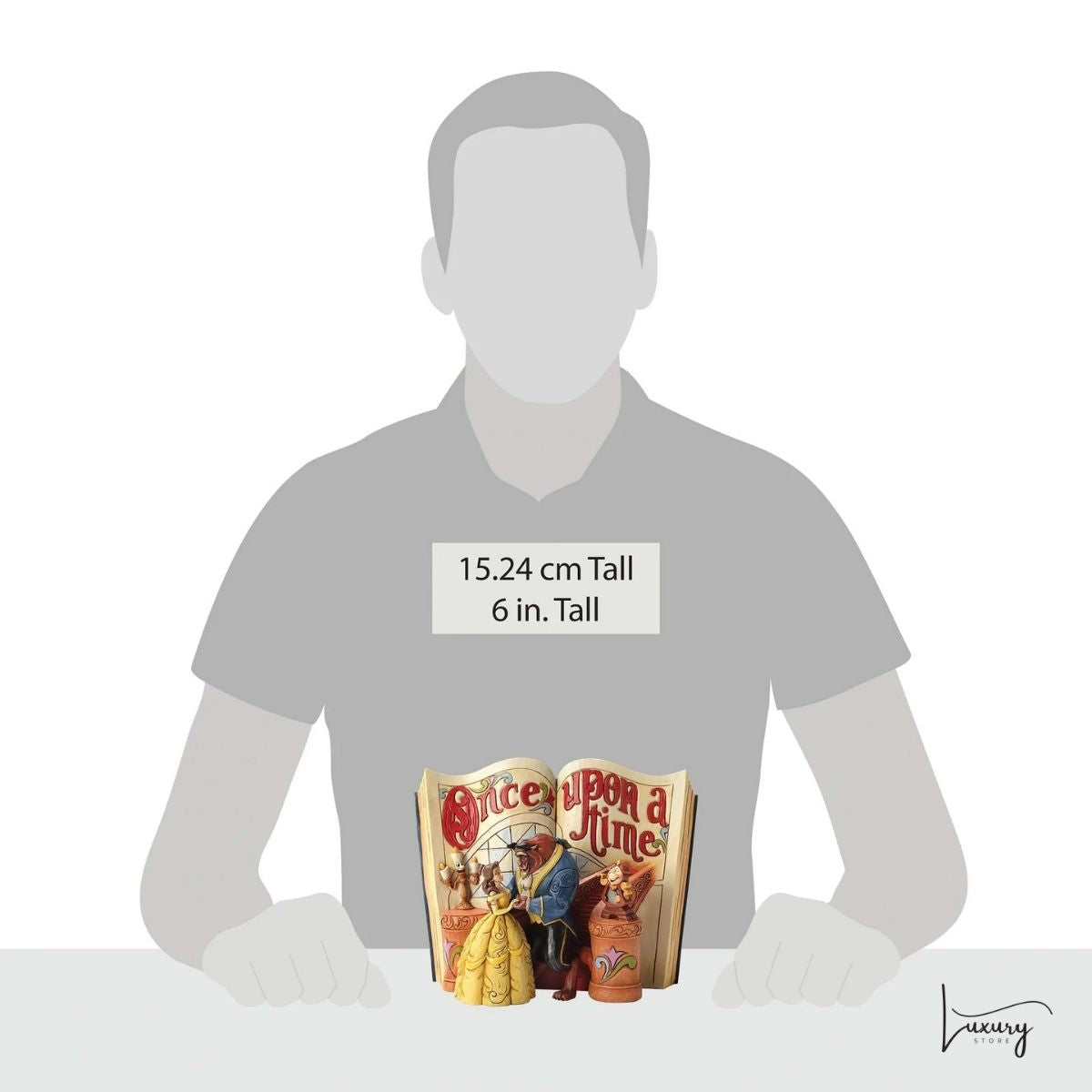 Disney Traditions Figurina Storybook La Bella e la Bestia – Jim Shore