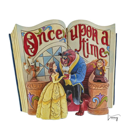 Disney Traditions Figurina Storybook La Bella e la Bestia – Jim Shore