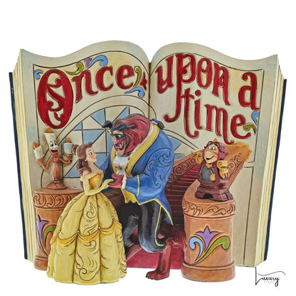Disney Traditions Figurina Storybook La Bella e la Bestia – Jim Shore