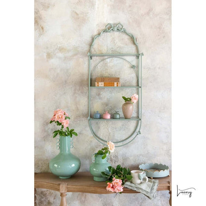 Blanc Mariclo' Vaso in metallo Turchese H. 20 Carmen Collection