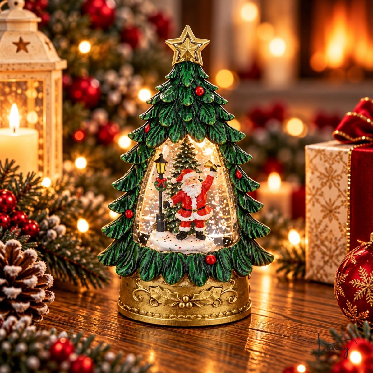 Hervit  Carillon  Palla acqua neve Albero di Natale