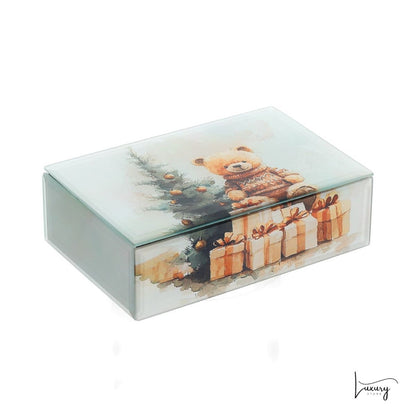 Hervit Cofanetto in legno e specchio 15*10*5