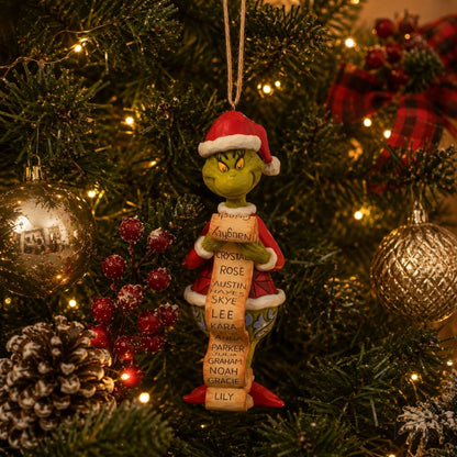 Disney Jim Shore Addobbo Grinch  e la lista dei cattivi