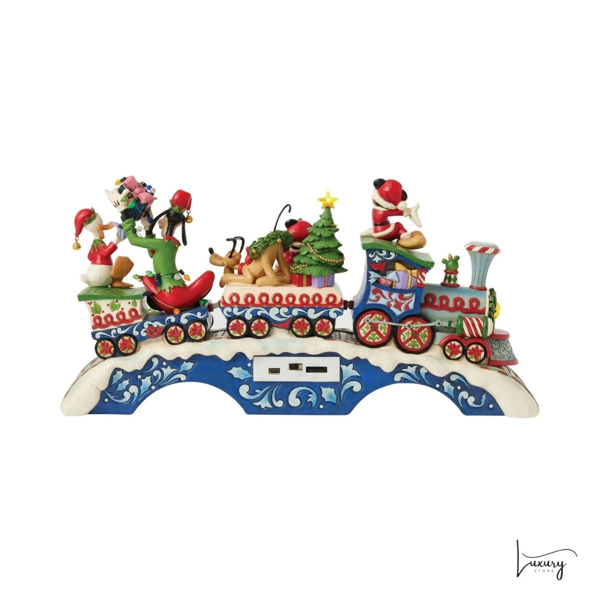 Disney Jim Shore Statuetta Il treno di Topolino e i suoi Amici