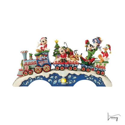 Disney Jim Shore Statuetta Il treno di Topolino e i suoi Amici