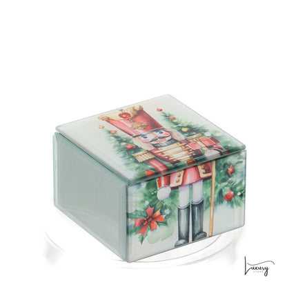 Hervit Cofanetto in legno e specchio 7*7*5