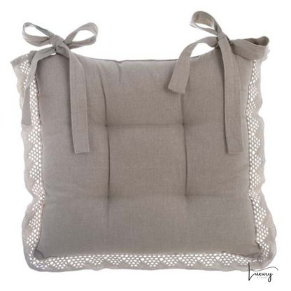 Blanc Mariclò Cuscino sedia con pizzo Nuovo Infinity Collection