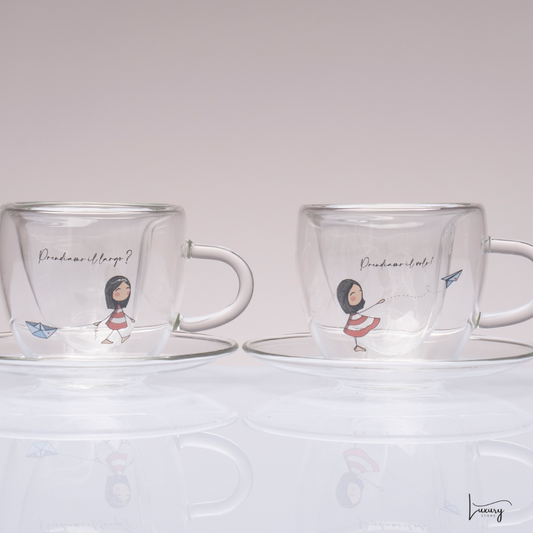 La Tipa Set 2 Tazzine caffe' Cuore