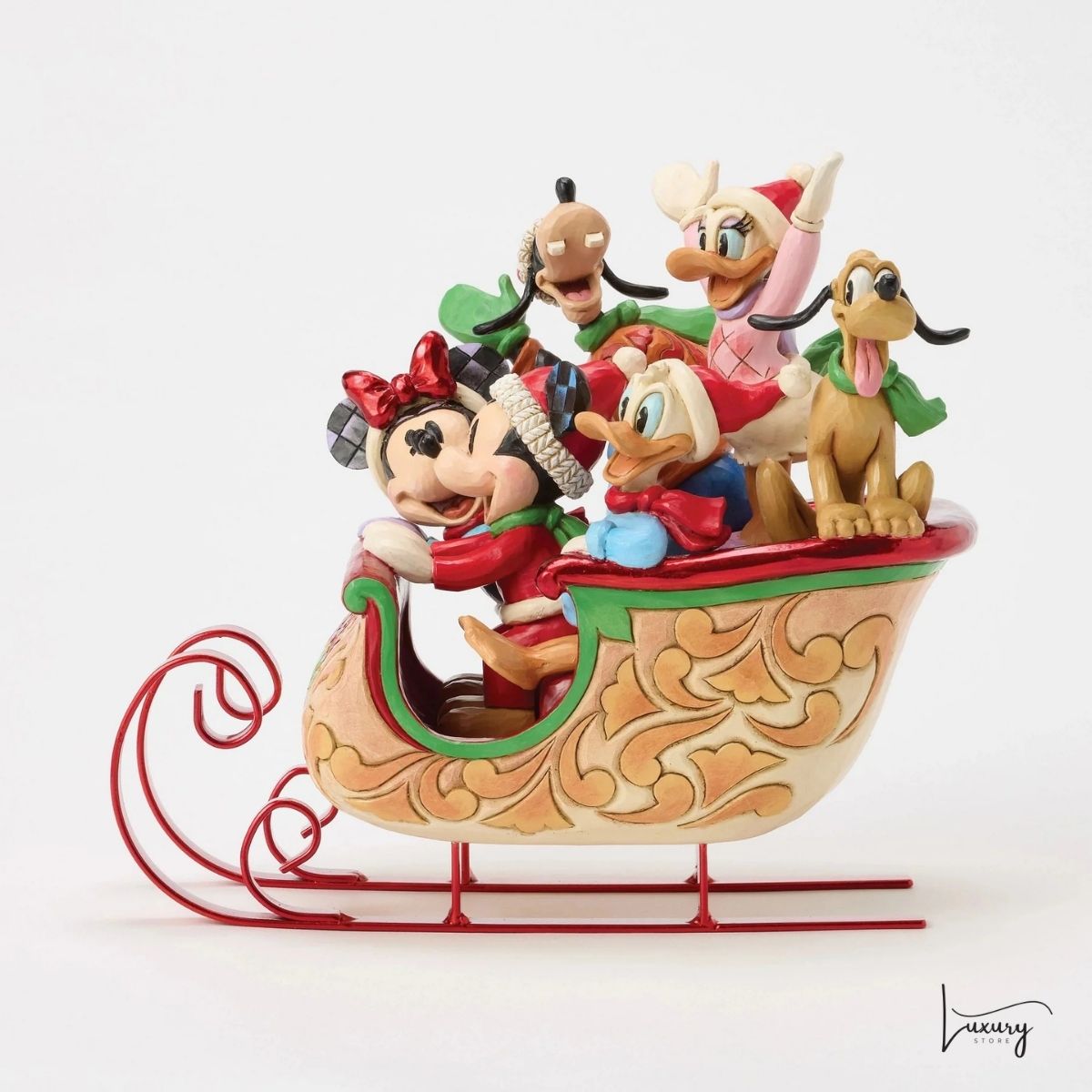 Disney Jim Shore Statuetta La Slitta di Topolino e i suoi Amici