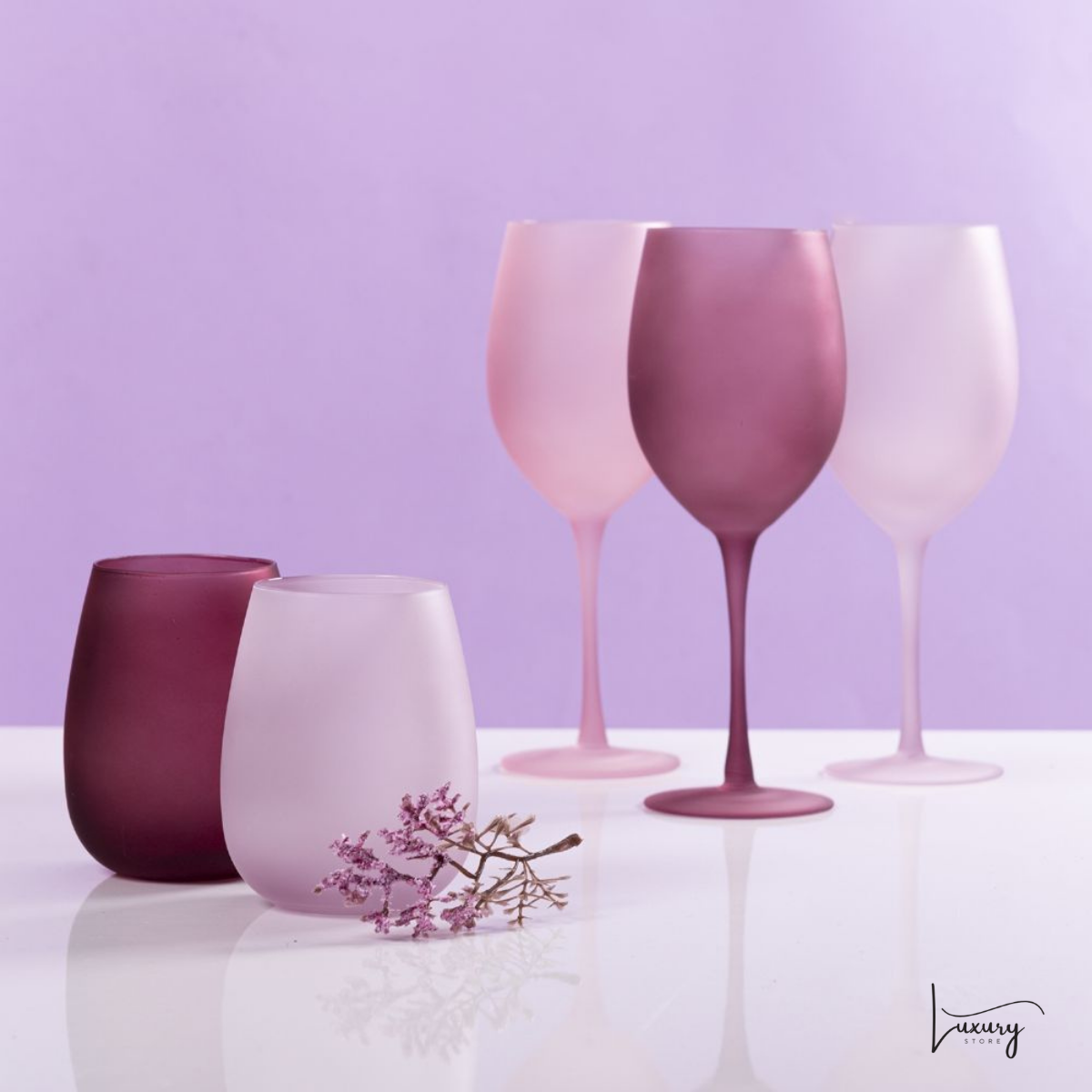Villa D'este Set 6 Bicchieri acqua Happy houre Shade of Provence