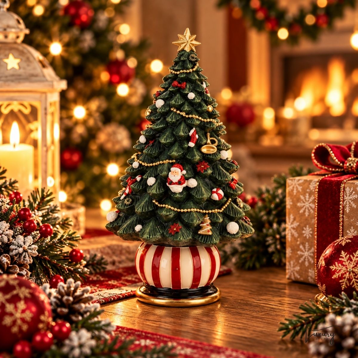 Hervit Carillon Albero di Natale in resina