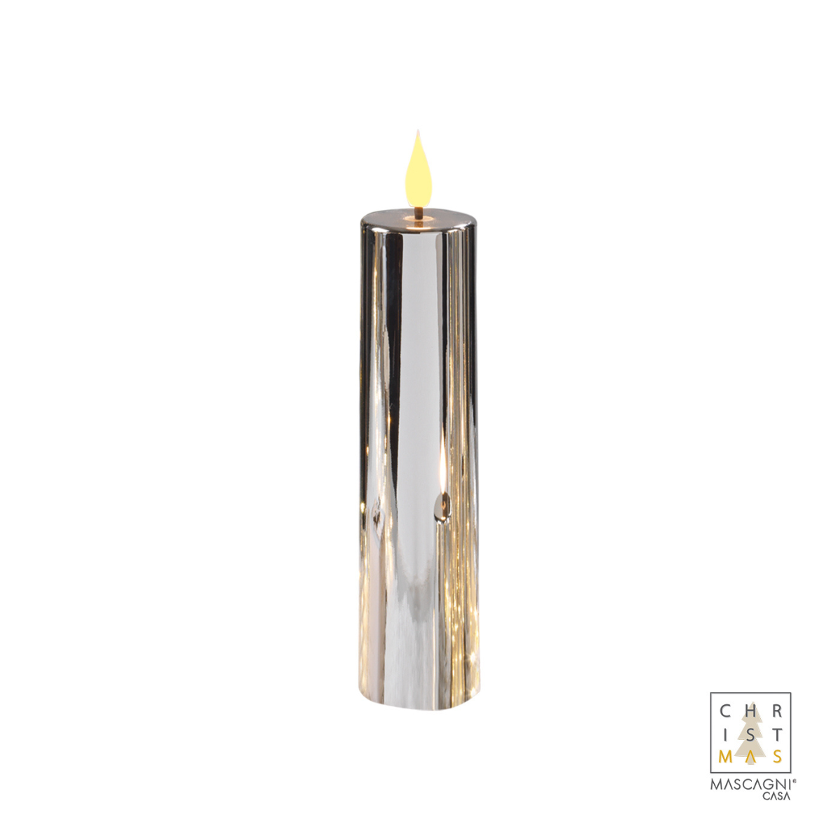 Mascagni Candele Led col. Argento