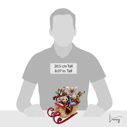 Disney Jim Shore Statuetta La Slitta di Topolino e i suoi Amici