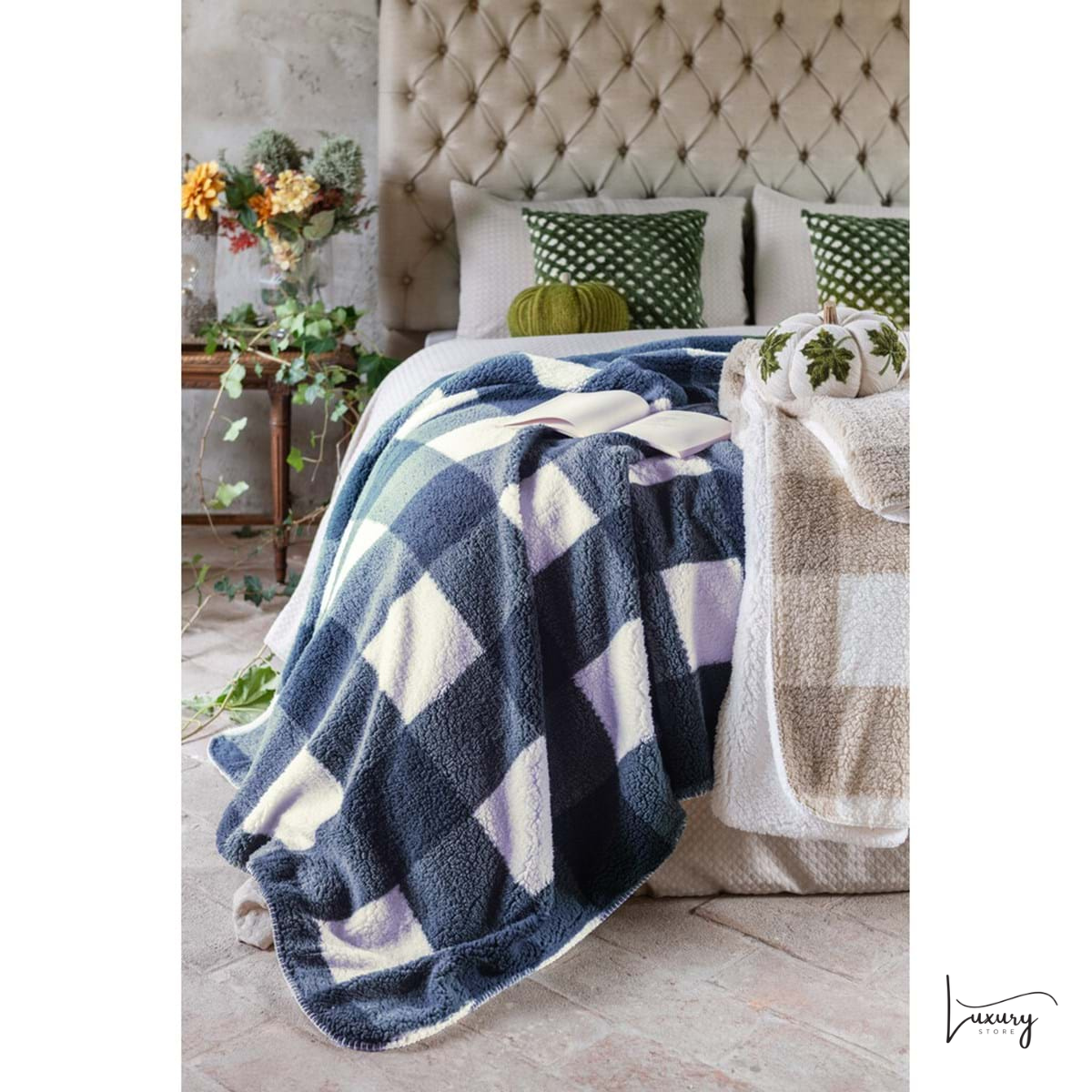 Blanc Mariclò Plaid Sherpa 160*200