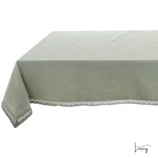 Blanc Mariclò Tovaglia con pizzo Nuovo Infinity Collection