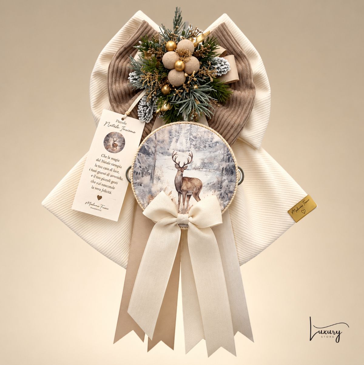 Madame Fioccò Fiocco Nobile Inverno H. 40 cm