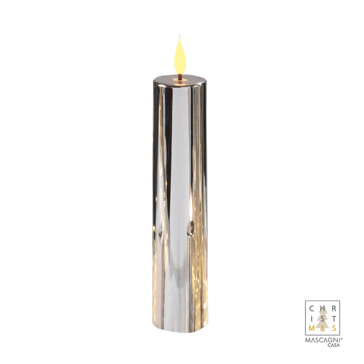Mascagni Candele Led col. Argento