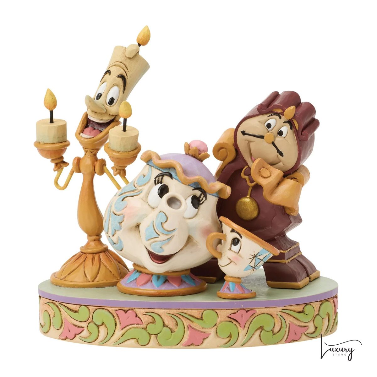 Disney Tradition  Figurina Lumiere, Tockinns, Mrs.Brics Chicco