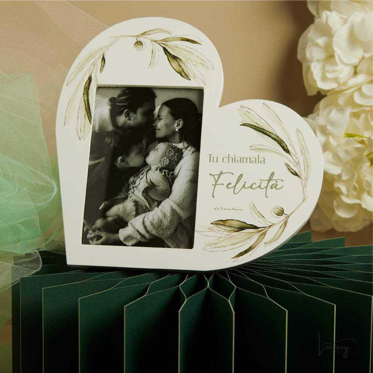 Claraluna Portafoto decoro Ulivo