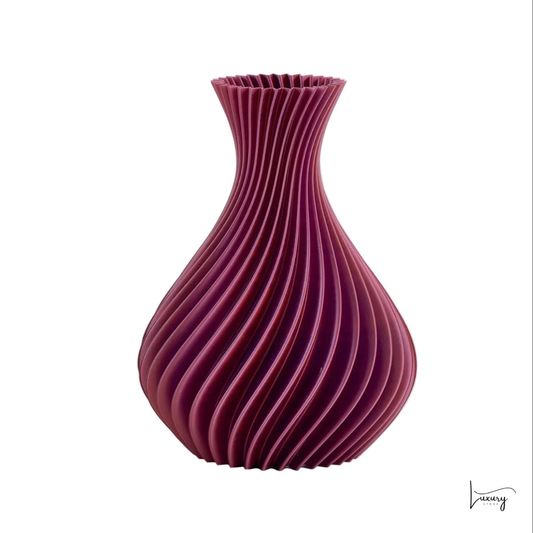 Melaverde Vaso Spirale Viola Bicolor H. 26 CM