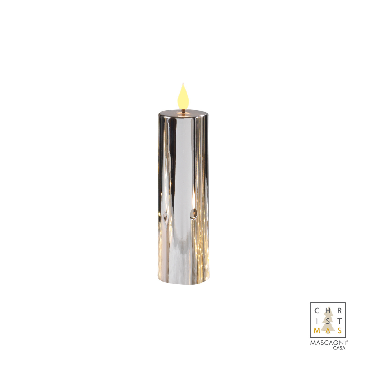 Mascagni Candele Led col. Argento