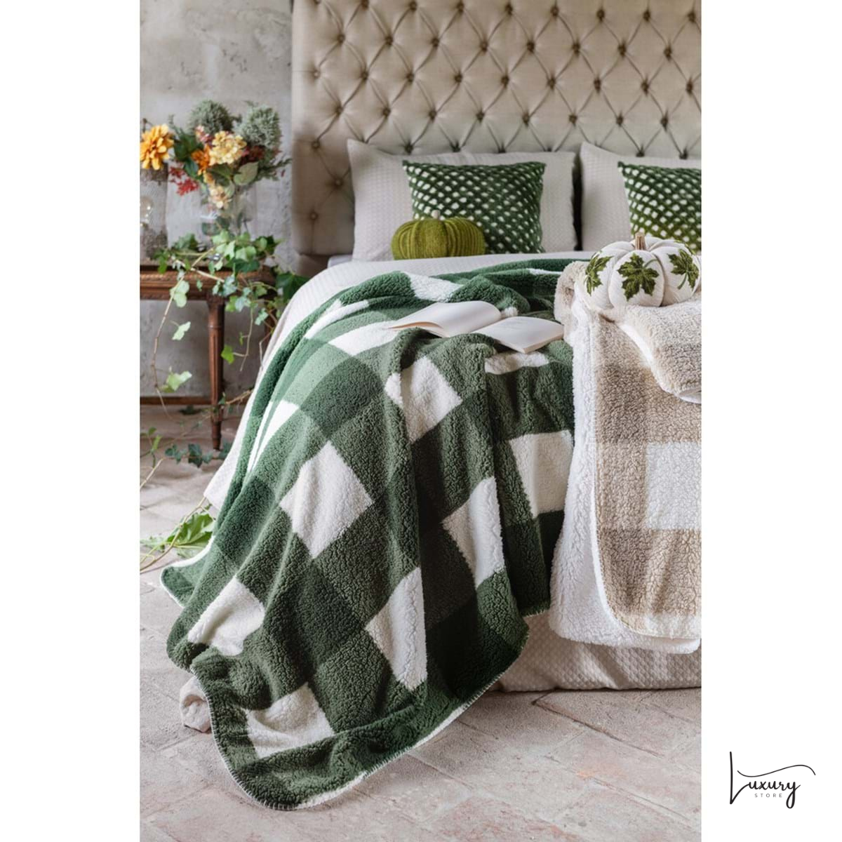 Blanc Mariclò Plaid Sherpa 160*200