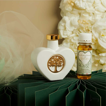Claraluna Oliera cuore con decoro albero della vita