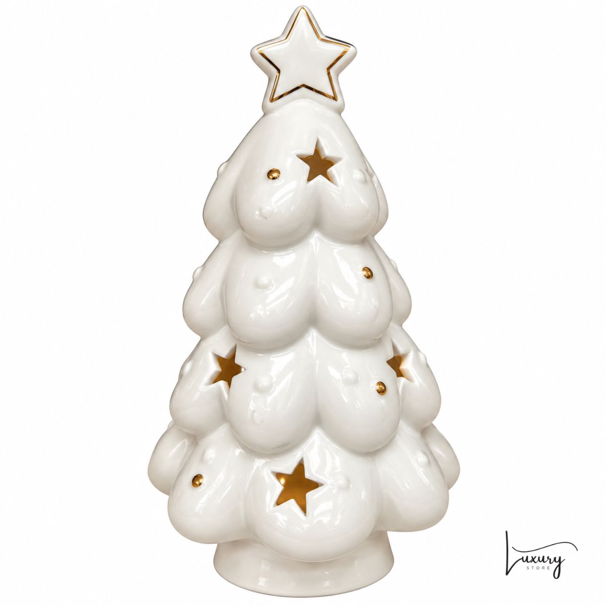 Mascagni Albero di natale in porcellana con led