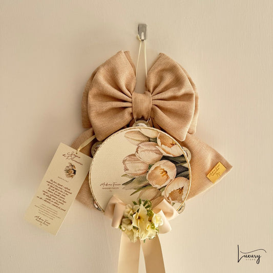 Madame Fiocco' Fiocco con Tamburello H: 30 cm Sogno di primavera