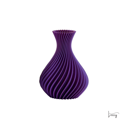 Melaverde Vaso Spirale Viola Bicolor H. 26 CM
