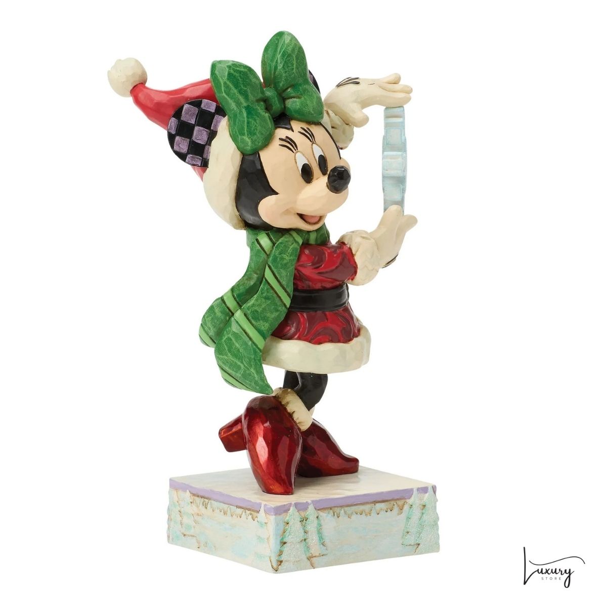 Disney Jim Shore Statuetta Minnie fiocco di neve
