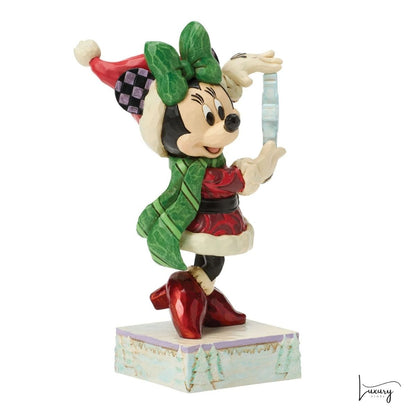 Disney Jim Shore Statuetta Minnie fiocco di neve