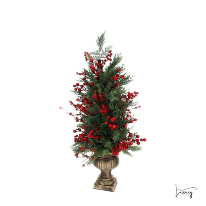 Hervit Albero di Natale con Bacche rosse