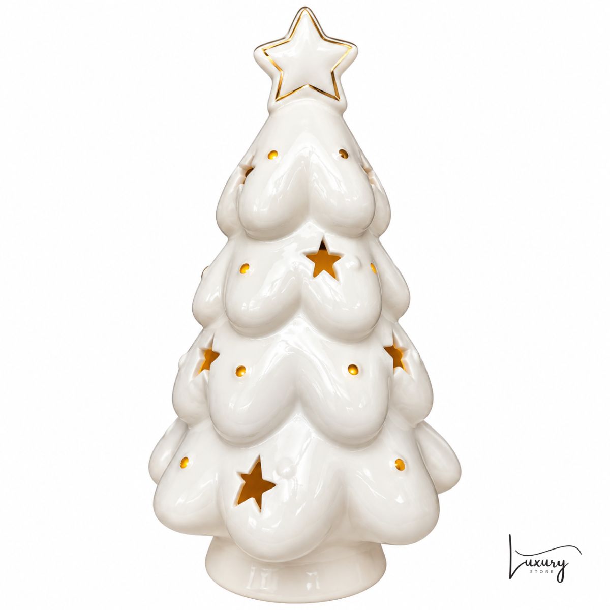 Mascagni Albero di natale in porcellana con led