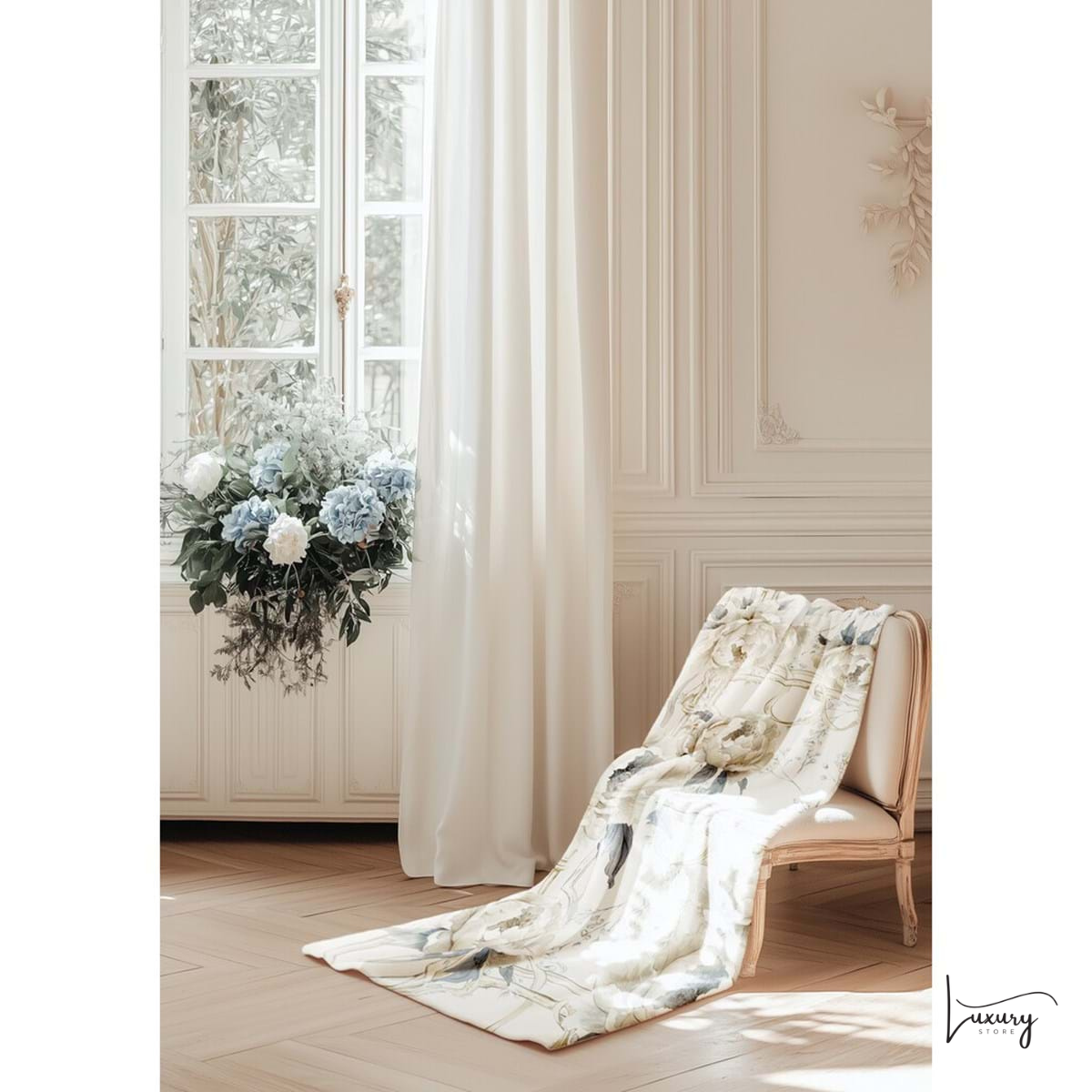 Blanc Mariclò Plaid Peonies Collection