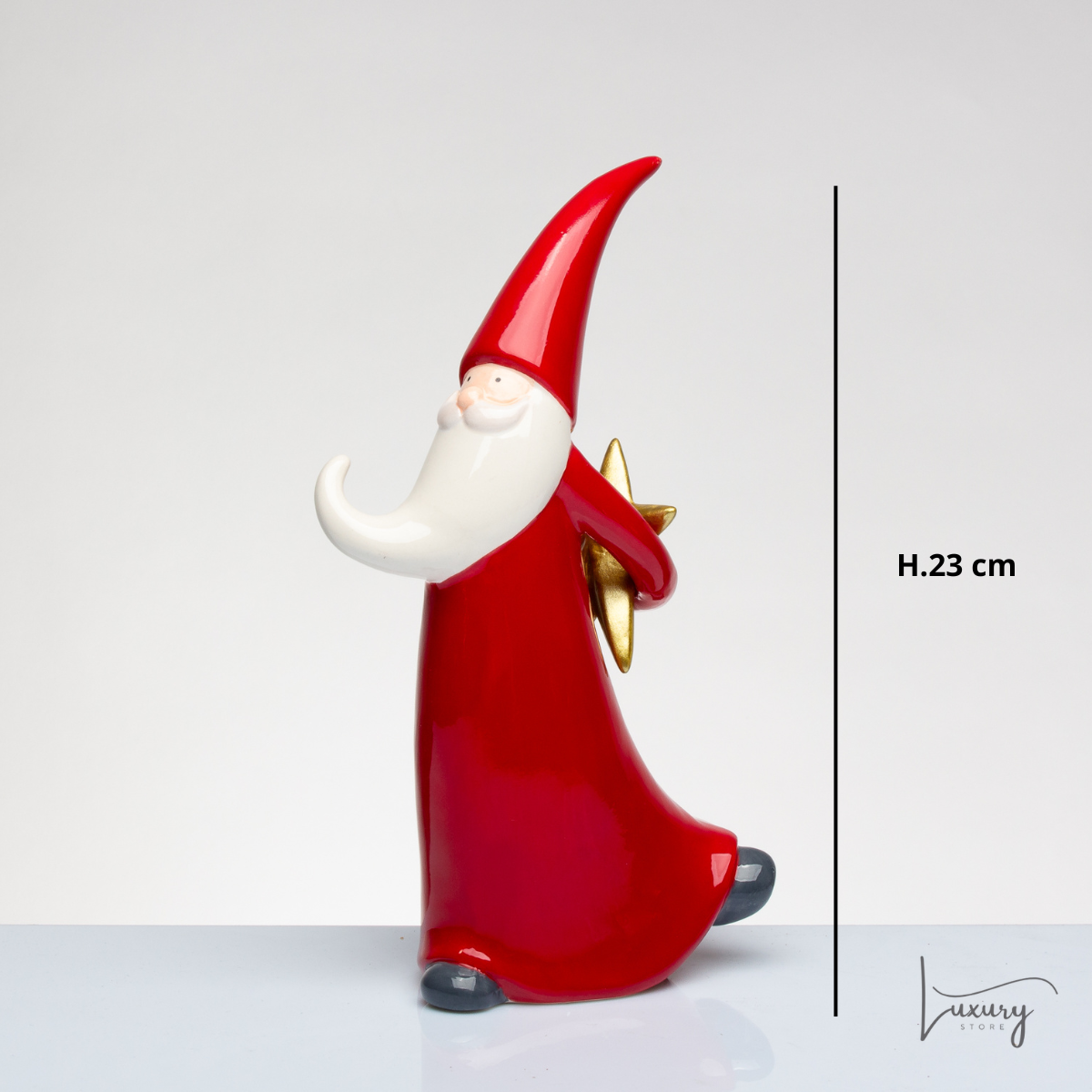 Babbomatto Babbo Natale in ceramica H.23