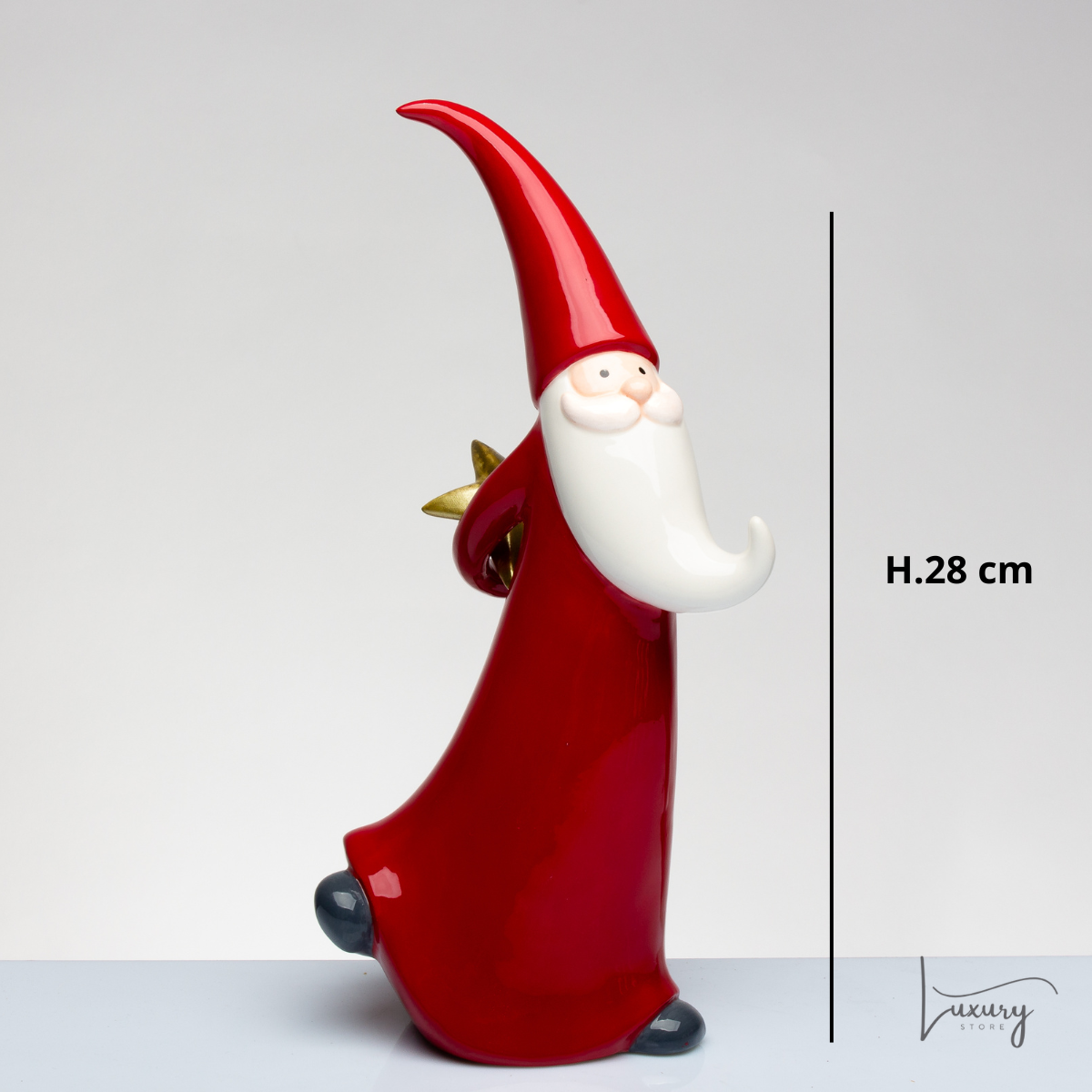 Babbomatto Babbo Natale in ceramica H.28