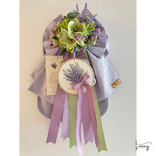 Madame Fiocco' Fiocco con Tamburello H: 50 cm Lavanda