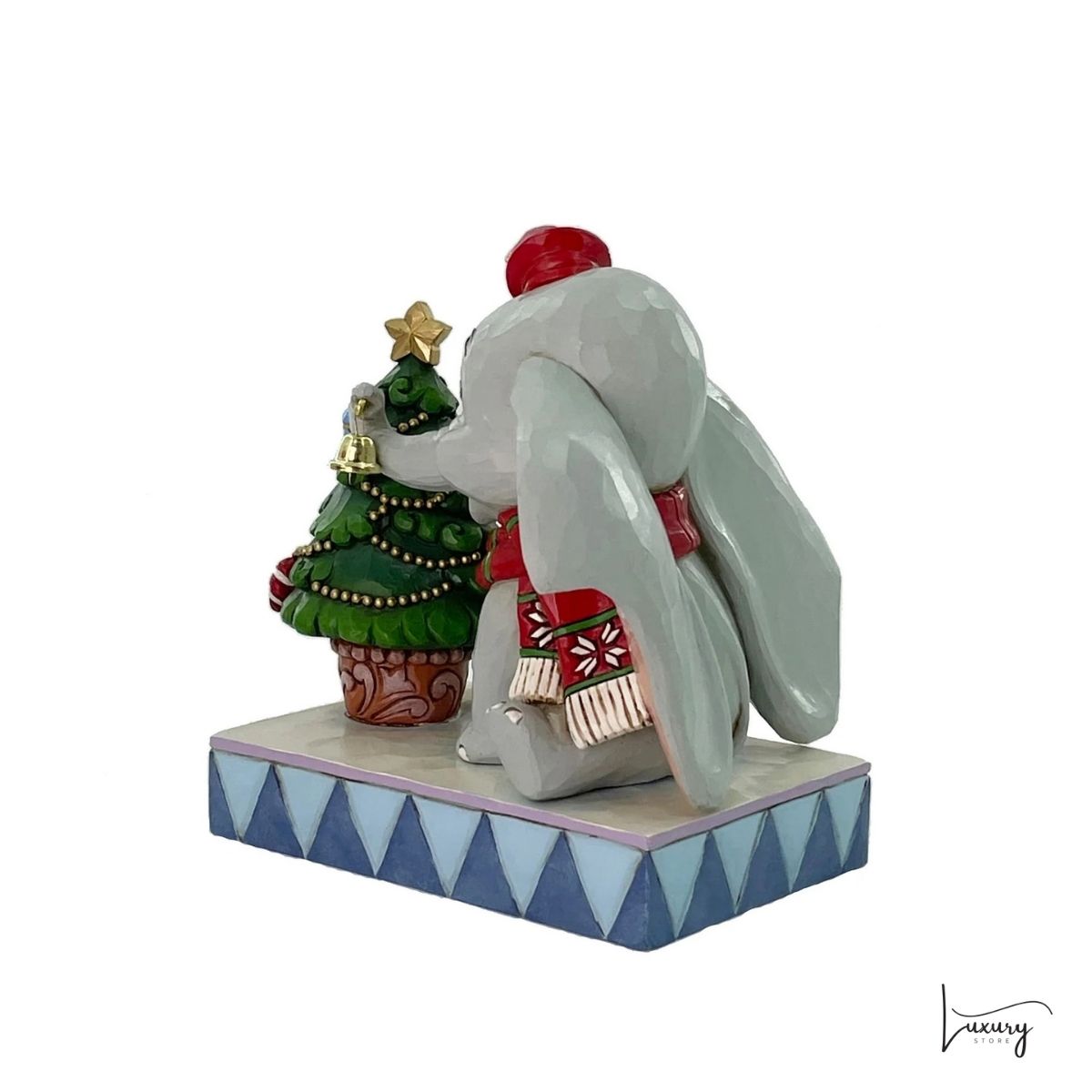 Disney Jim Shore Statuetta Dumbo con Albero di Natale