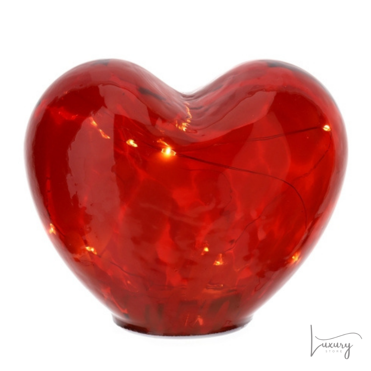 Hervit Lampada Led Cuore rosso 15x12,5 cm