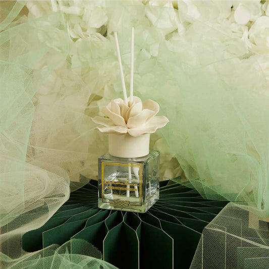 Claraluna Diffusore con fiore in ceramica