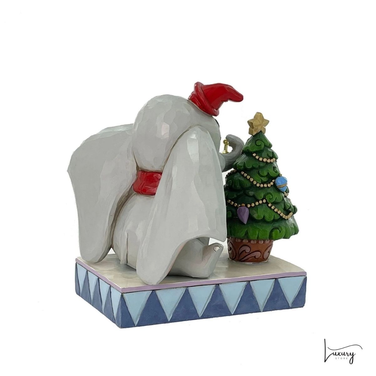 Disney Jim Shore Statuetta Dumbo con Albero di Natale