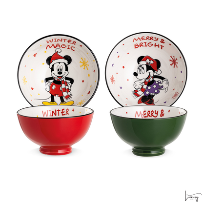 Egan Set 2 coppette con scatola in latta collezione Disney