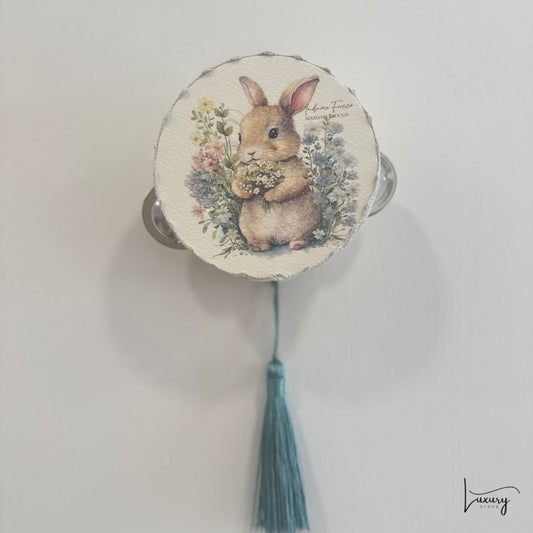 Madame Fiocco Tamburello decorativo Coniglietto Dondolo