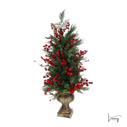Hervit Albero di Natale con Bacche rosse