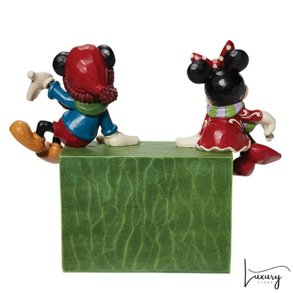 Disney Jim Shore Statuetta Countdown Natale Topolino e Minnnie